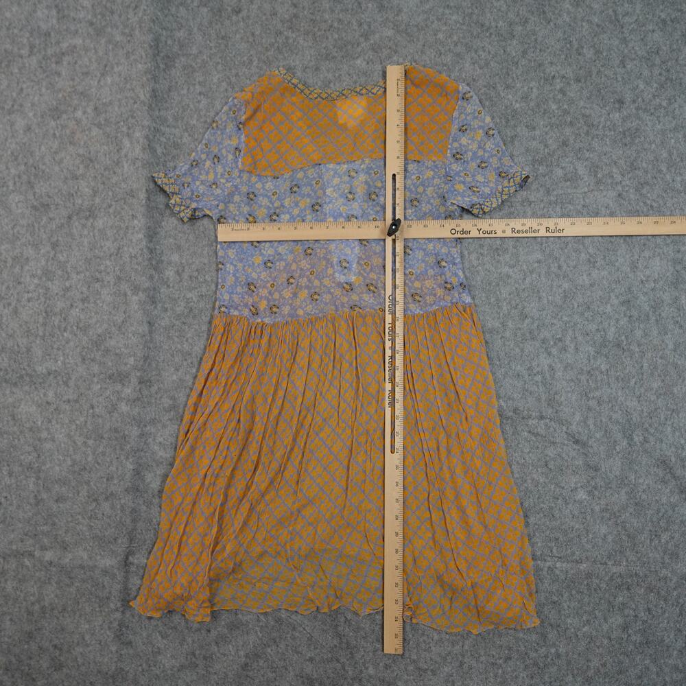 Anthro Maeve Dress Womens 4 Morning Glory Lilac Sheer Floral Praire Cottagecore - Picture 5 of 8